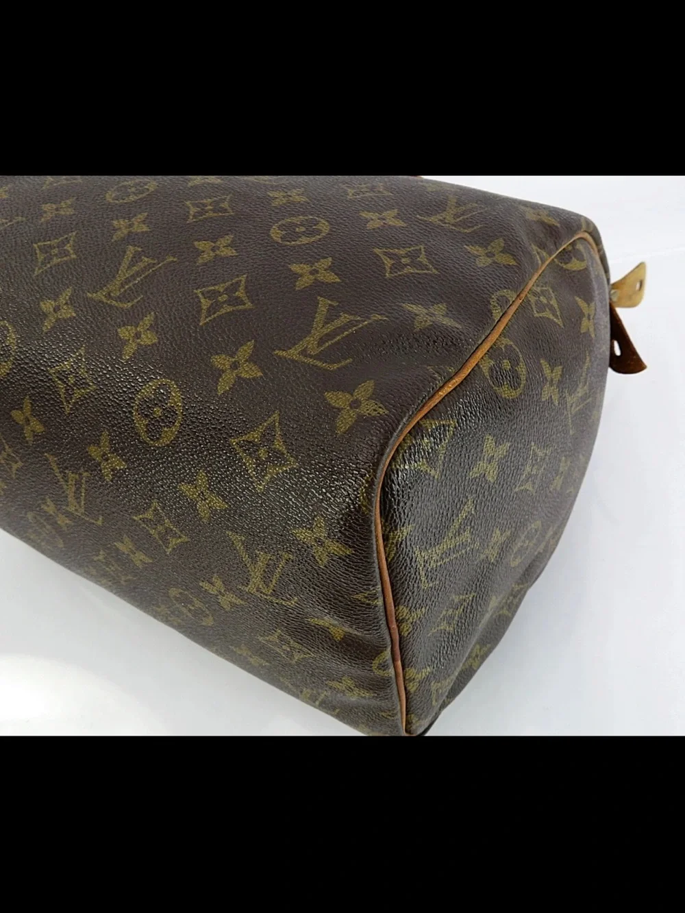 Louis Vuitton Monogram Small Handheld Satchel - Brown/Gold Trim